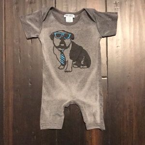 Bebe’-a-go-go Short Sleeve Romper 6-12m